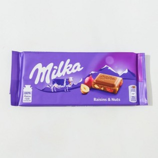 Milka Raisin & Nuts 100gr
